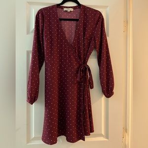 Loft Petite Star Wrap Dress